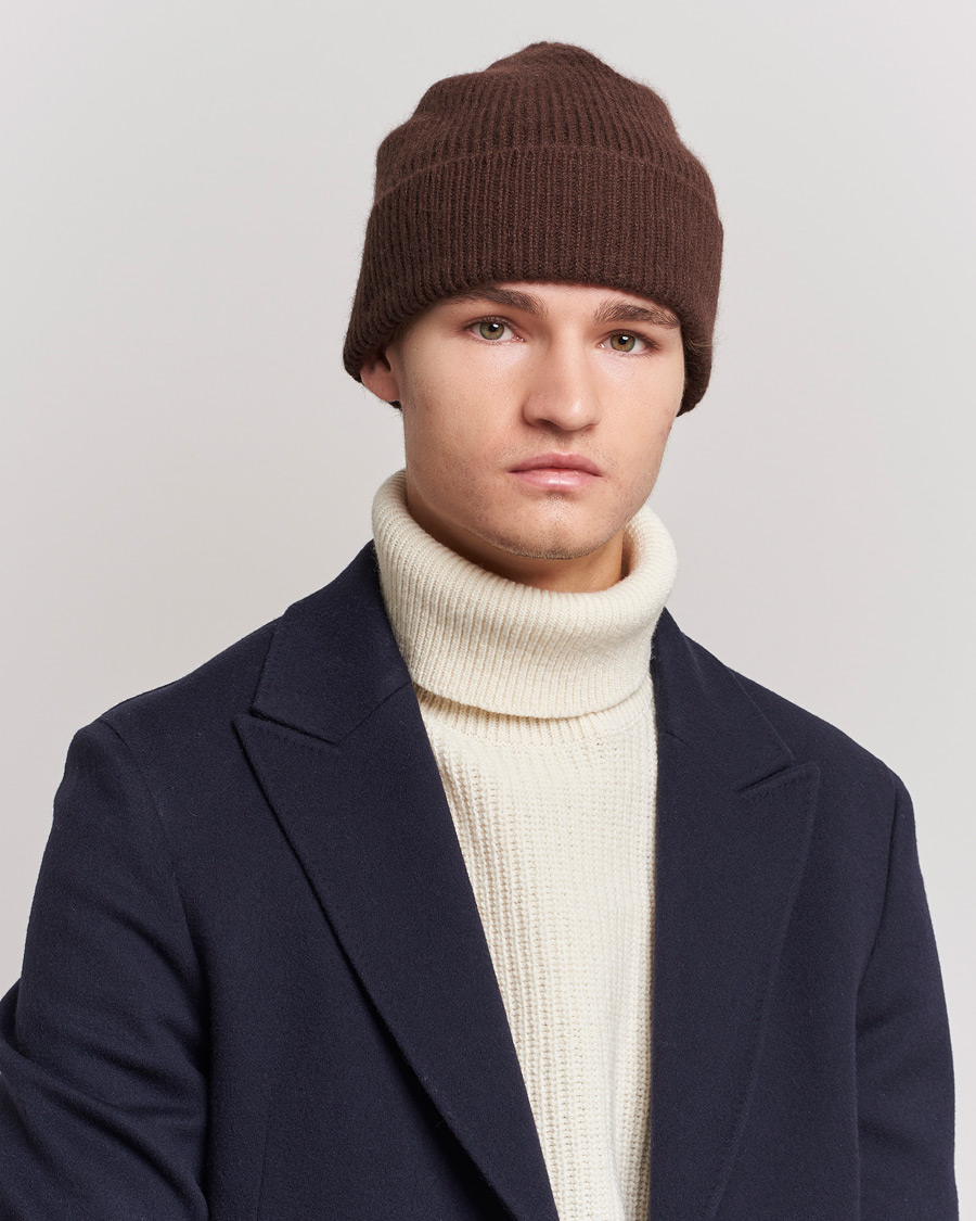 Herre | Huer | Le Bonnet | Lambswool/Caregora Beanie Gingerbread