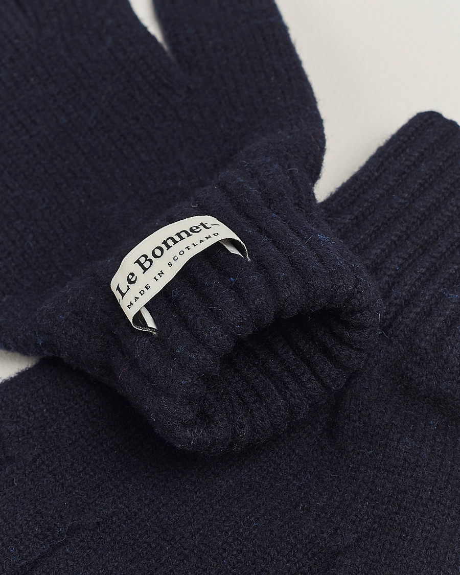 Herre | Handsker | Le Bonnet | Merino Wool Gloves Midnight