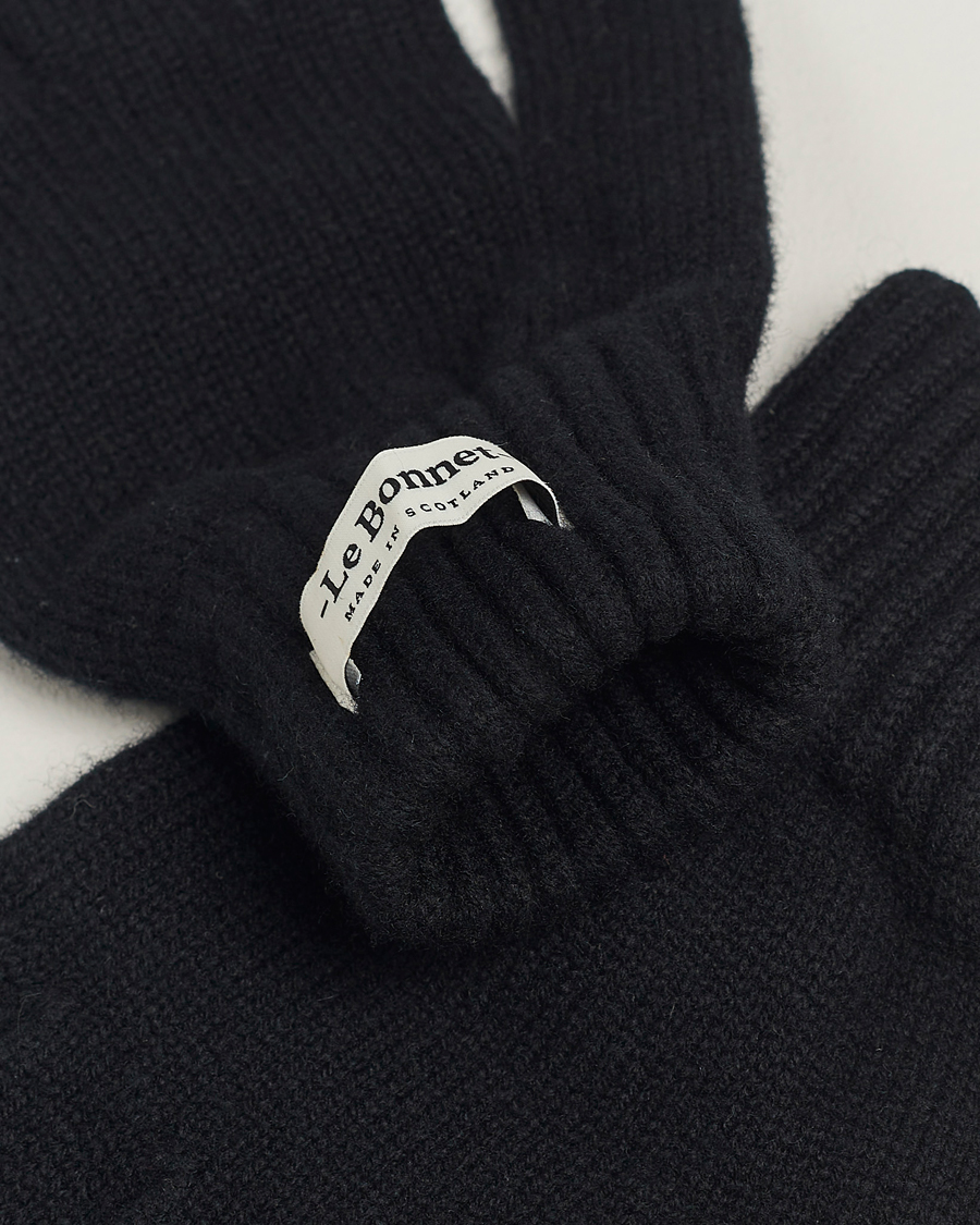 Herre | Contemporary Creators | Le Bonnet | Merino Wool Gloves Onyx