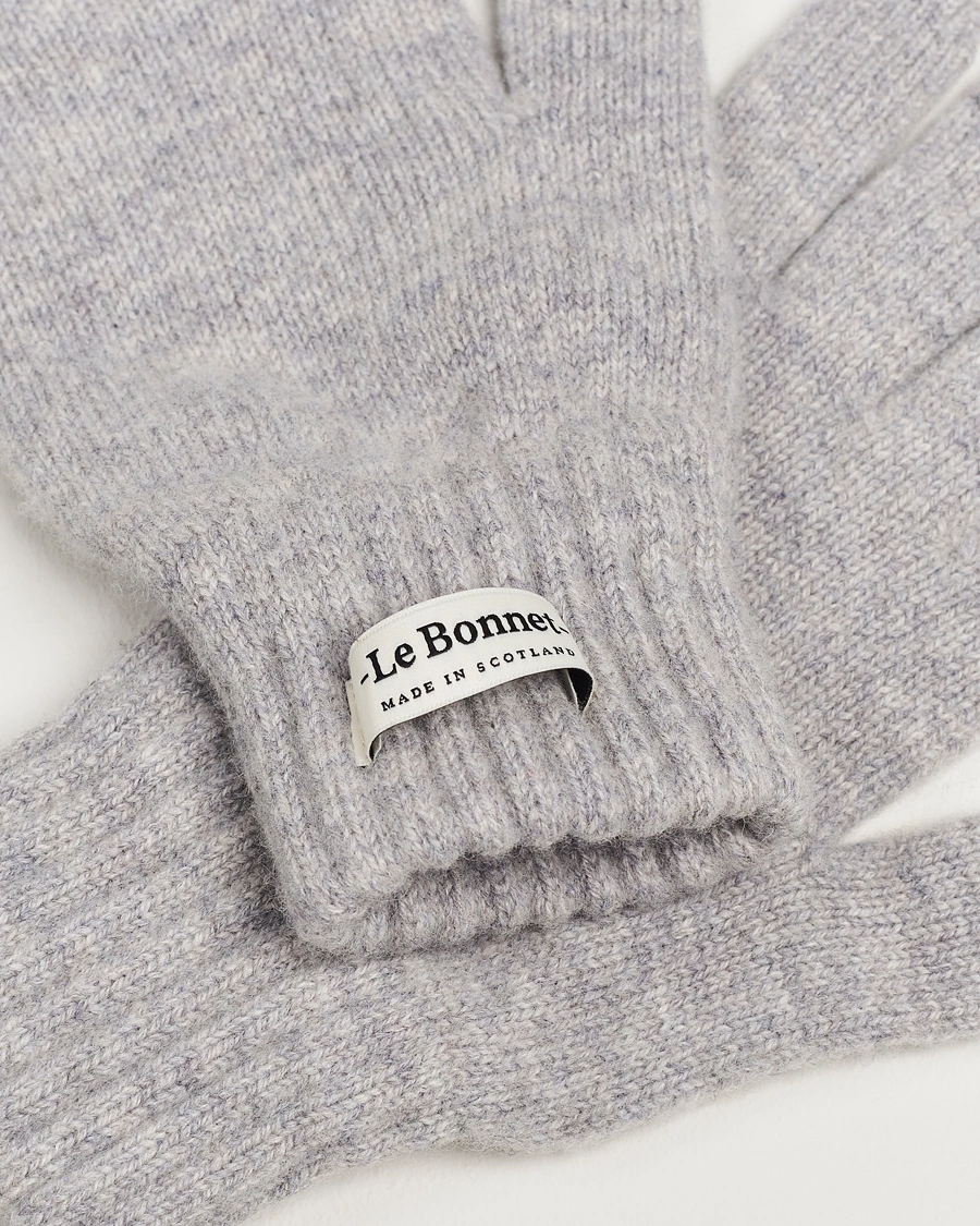 Herre | Tilbehør | Le Bonnet | Merino Wool Gloves Smoke