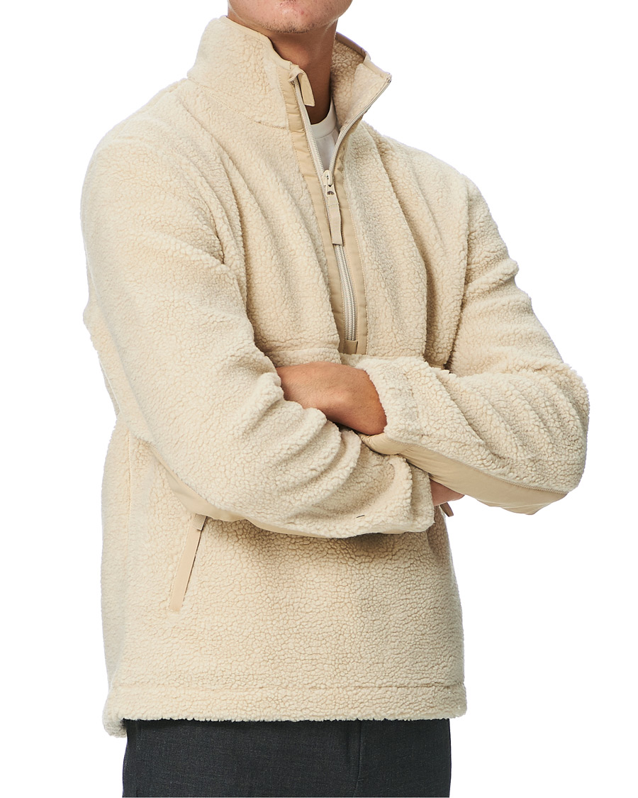 Herre | Trøjer | Samsøe Samsøe | Samsøe & Samsøe Timo Fleece Half Zip Brown Rice