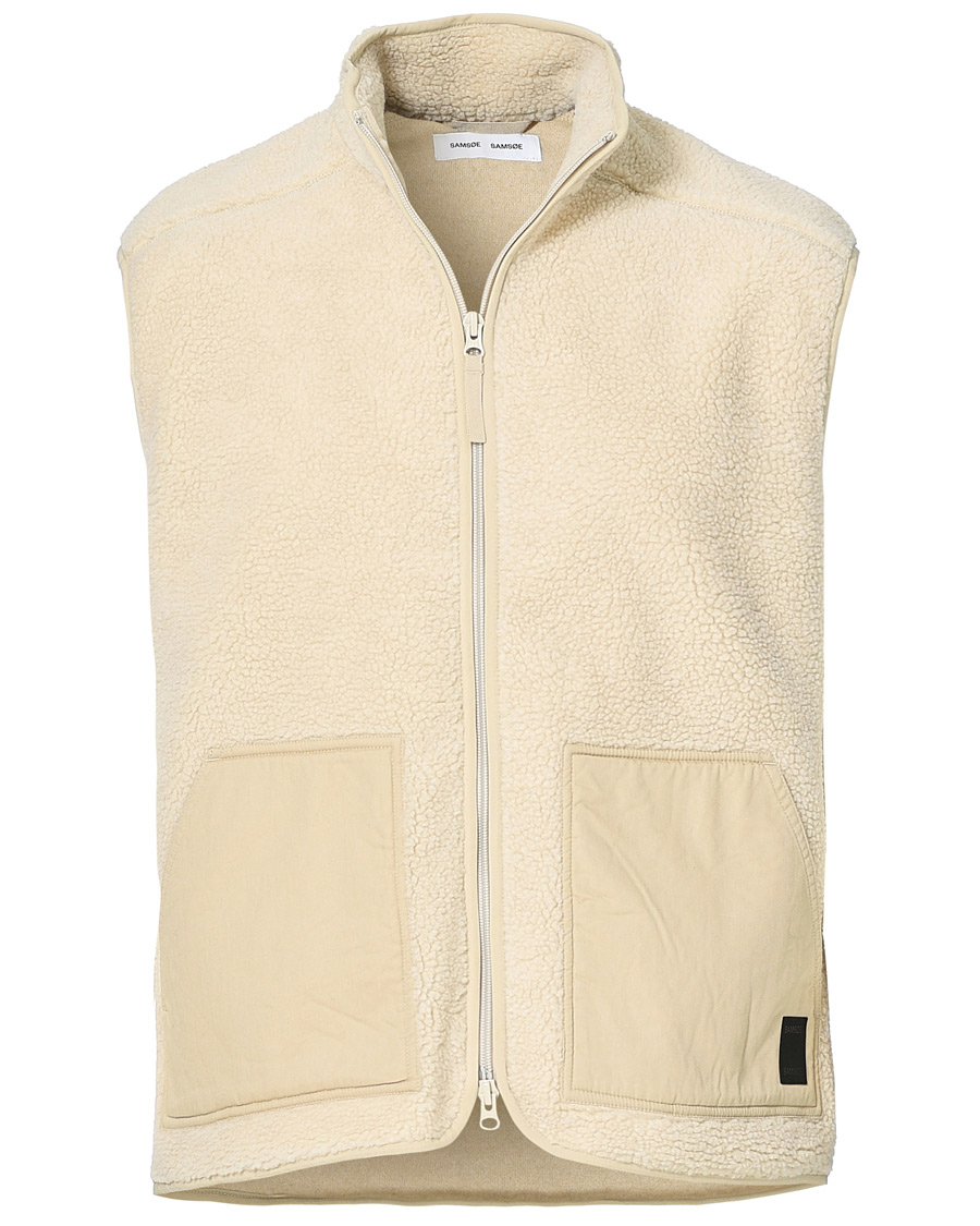Herre | Trøjer | Samsøe Samsøe | Samsøe & Samsøe Tim Fleece Vest Brown Rice