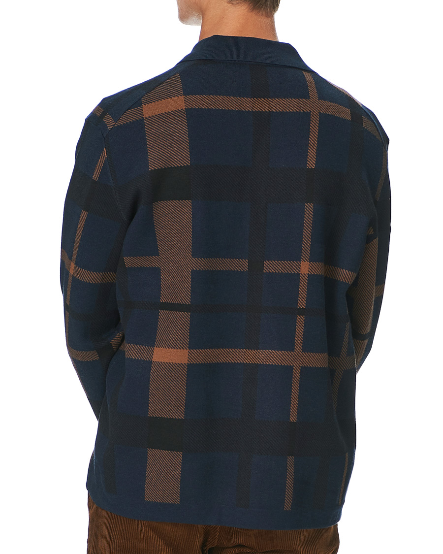 Herre | Trøjer | Samsøe Samsøe | Samsøe & Samsøe Ryder Checked Cardigan Sky Captain