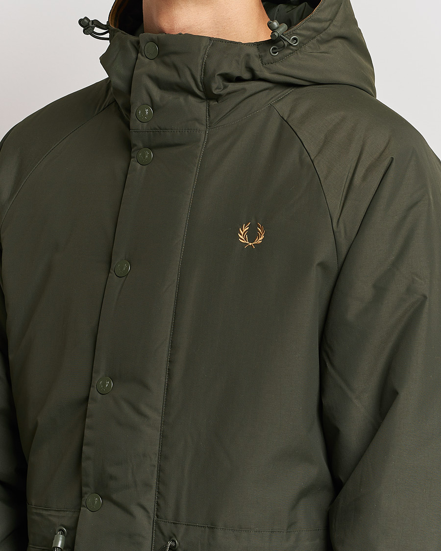Herre | Jakker | Fred Perry | Padded Zip Through Parka Hunting Green