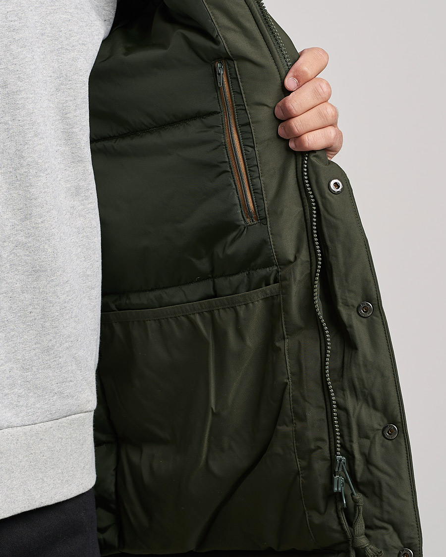 Herre | Jakker | Fred Perry | Padded Zip Through Parka Hunting Green