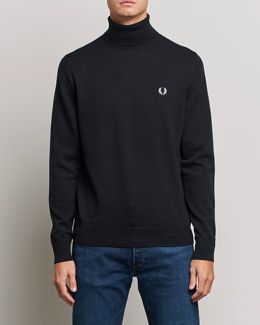Herre | Trøjer | Fred Perry | Roll Neck Jumper Black