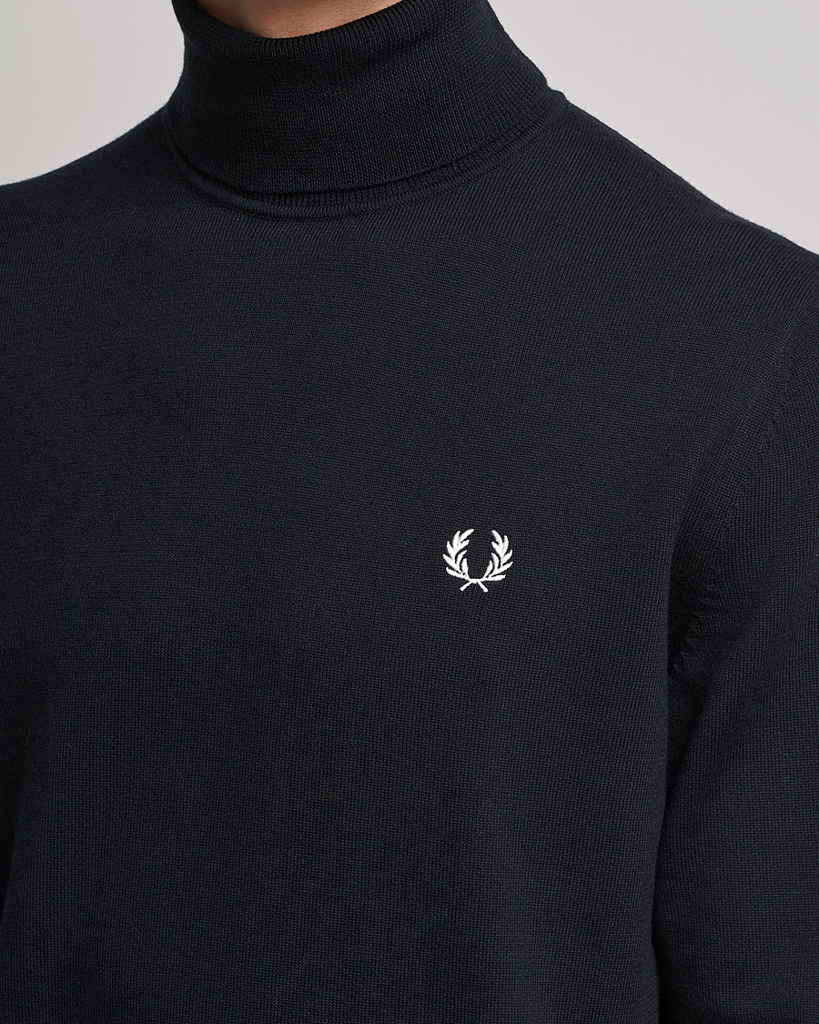 Herre | Trøjer | Fred Perry | Roll Neck Jumper Black