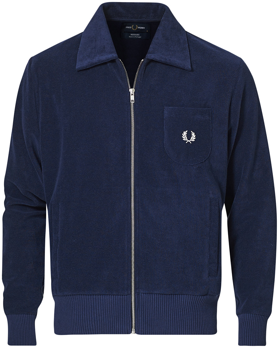 Herre | Trøjer | Fred Perry | Reissues Towelling Jacket Carbon Blue