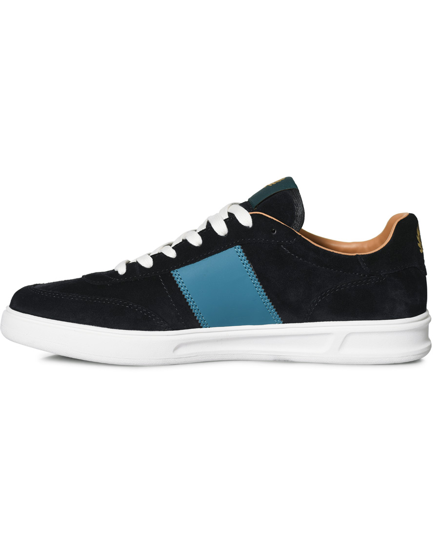 Herre | Fred Perry Suede Panel Sneakers Navy | Fred Perry | Suede Panel Sneakers Navy