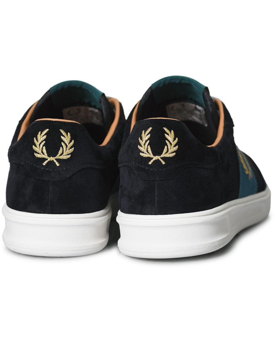 Herre | Fred Perry Suede Panel Sneakers Navy | Fred Perry | Suede Panel Sneakers Navy