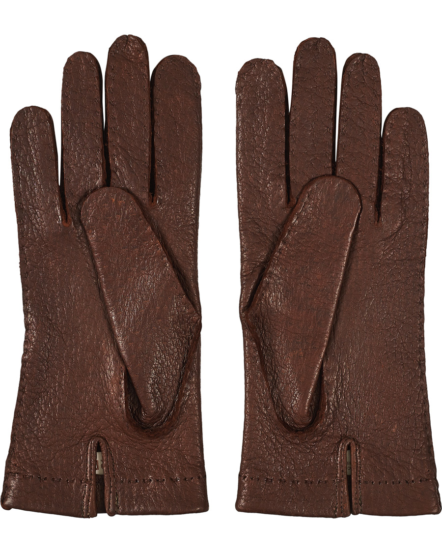 Herre | Handsker | Hestra | Peccary Handsewn Unlined Glove Sienna