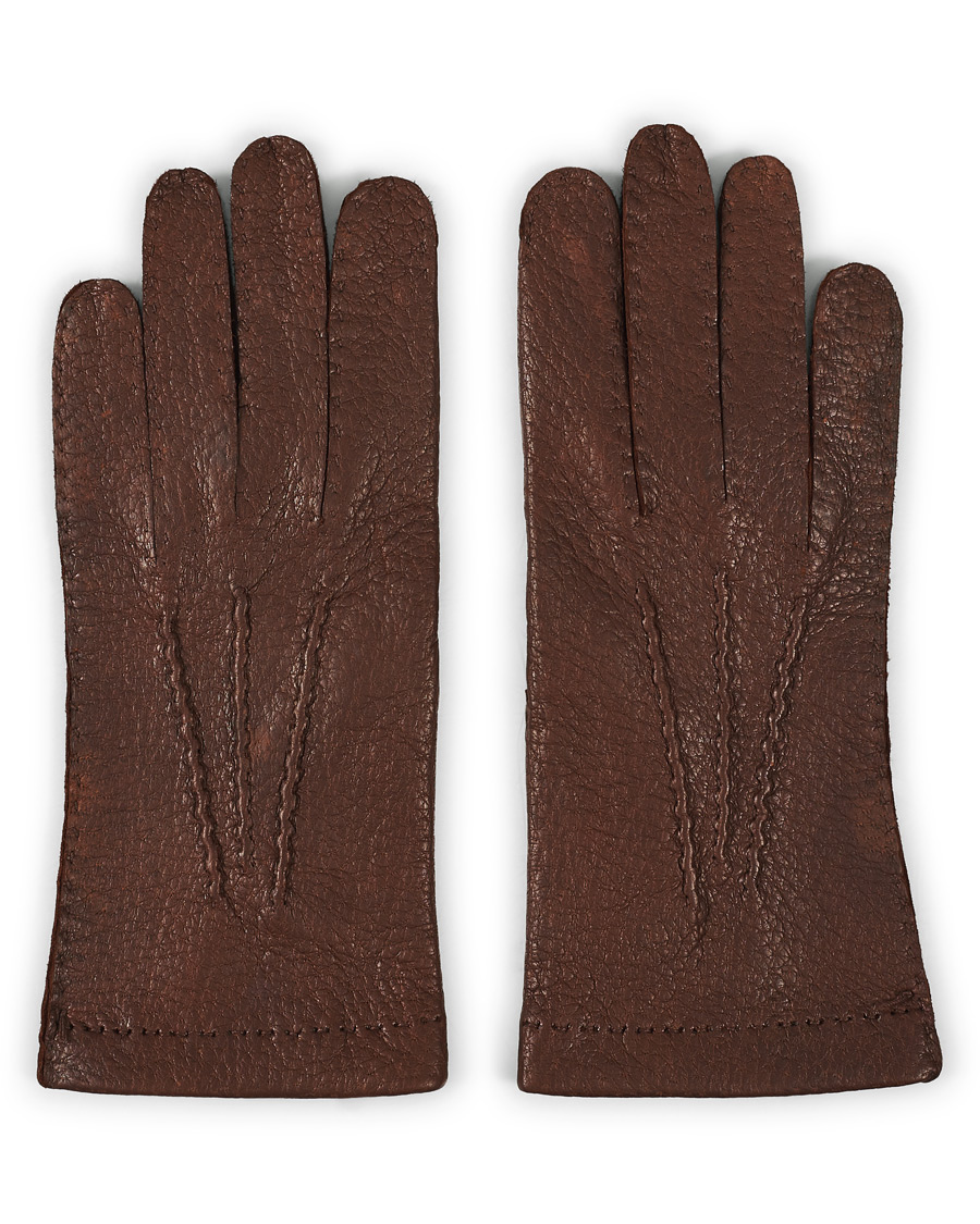 Herre | Hestra Peccary Handsewn Unlined Glove Sienna | Hestra | Peccary Handsewn Unlined Glove Sienna