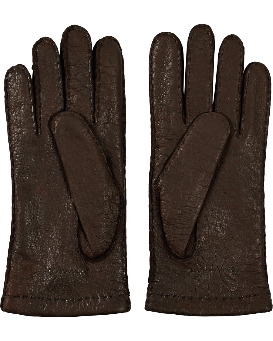 Herre | Handsker | Hestra | Peccary Handsewn Cashmere Glove Espresso