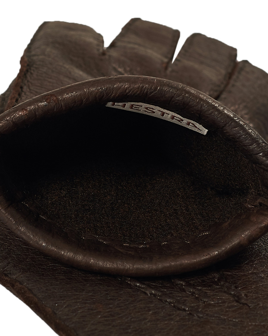 Kamel Synlig spion Hestra Peccary Handsewn Cashmere Glove Espresso - CareOfCarl.dk