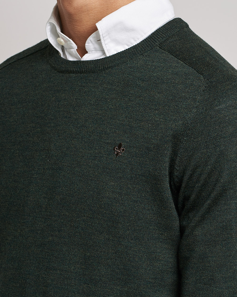 Herre | Trøjer | Morris | Merino O-neck Olive Melange