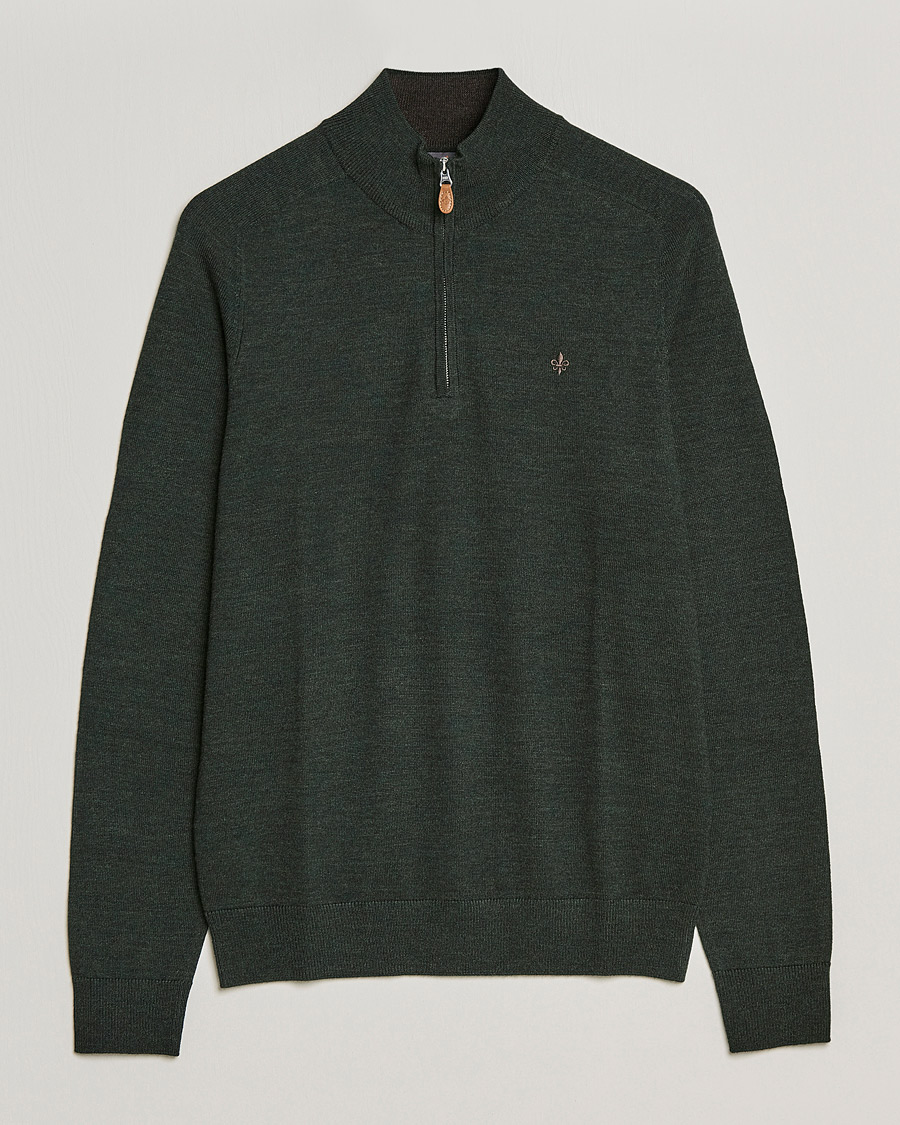 Herre | Trøjer | Morris | John Merino Half Zip Olive