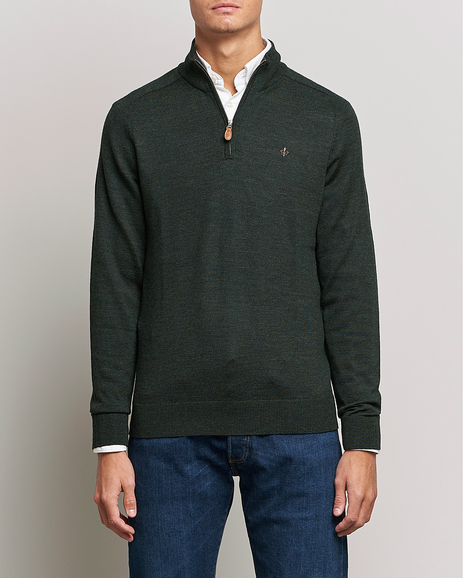 Herre |  | Morris | John Merino Half Zip Olive