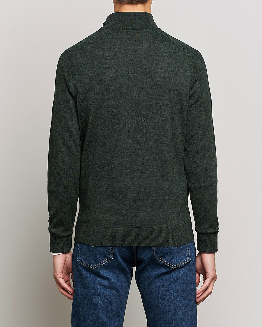 Herre | Trøjer | Morris | John Merino Half Zip Olive