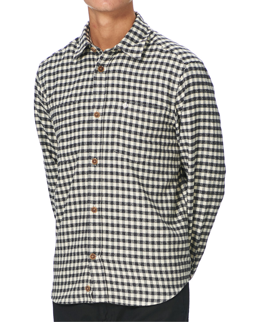 Herre | Skjorter | Morris | Winfell Check Overshirt Black/White