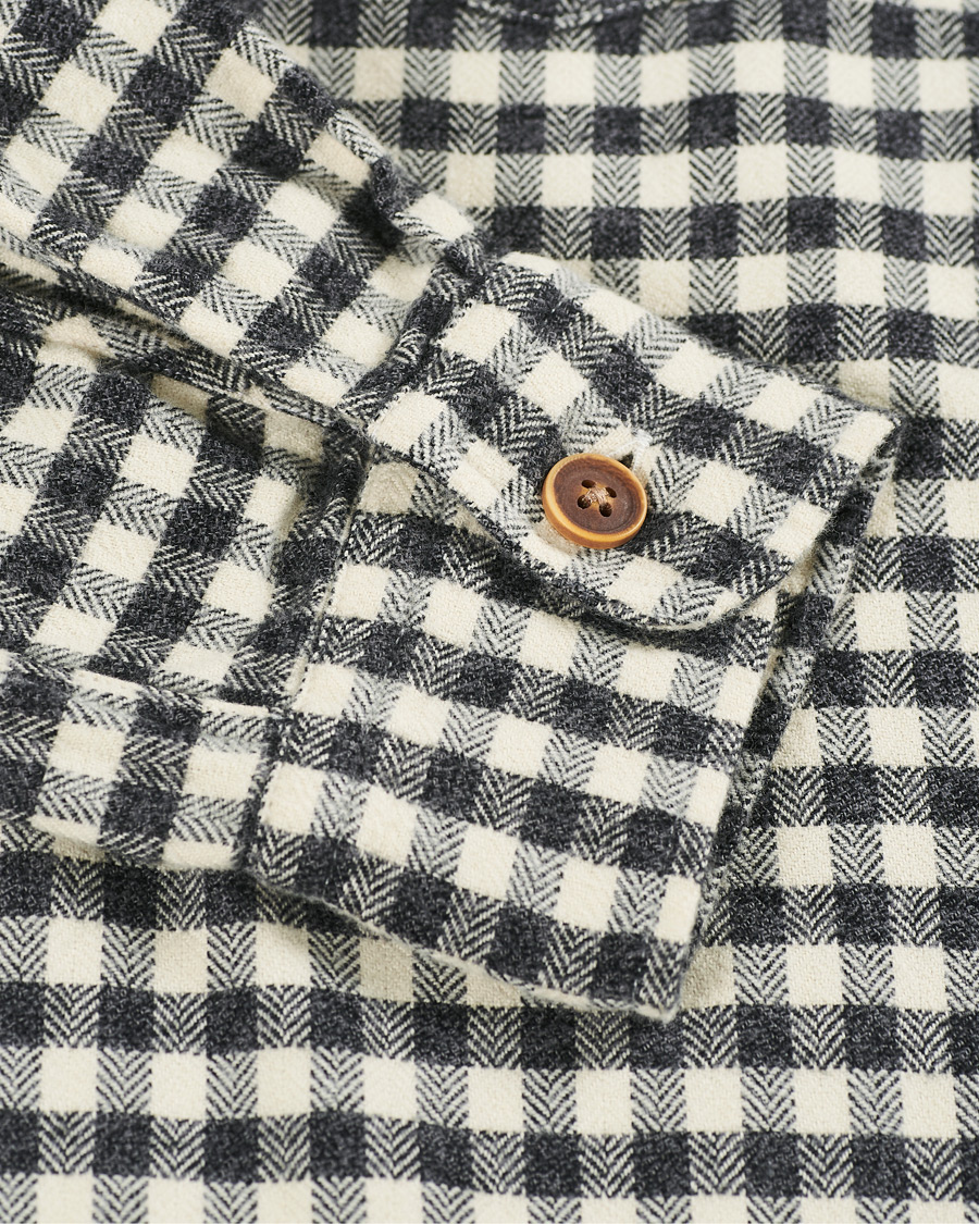 Herre | Skjorter | Morris | Winfell Check Overshirt Black/White