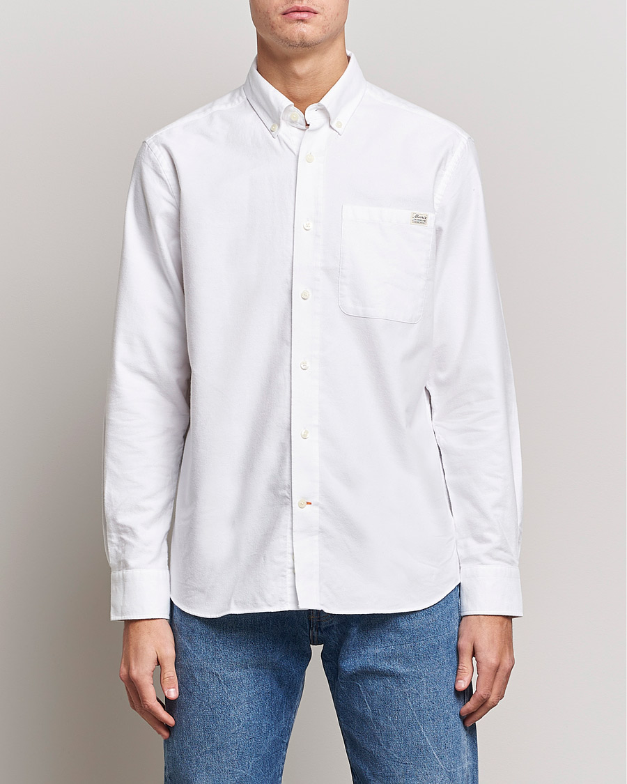Herre |  | Morris | Original Brushed Oxford Shirt White