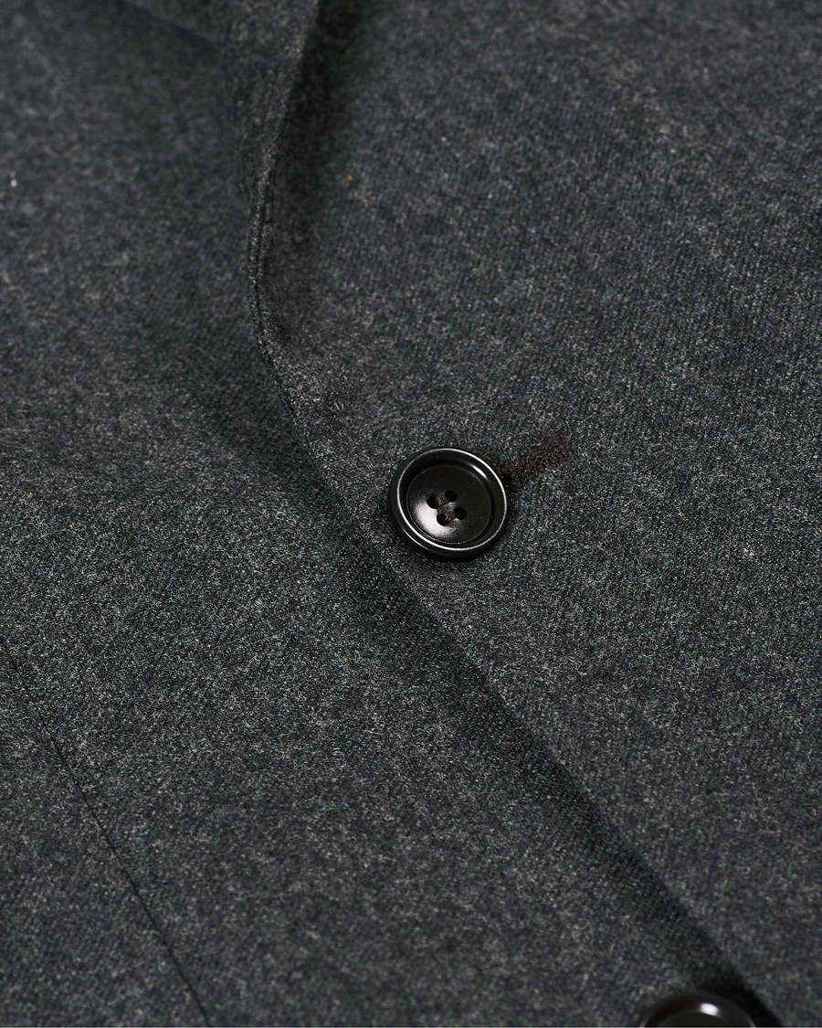 Herre | Blazere & jakker | Morris | Roger Double Breasted Flannel Blazer Dark Grey