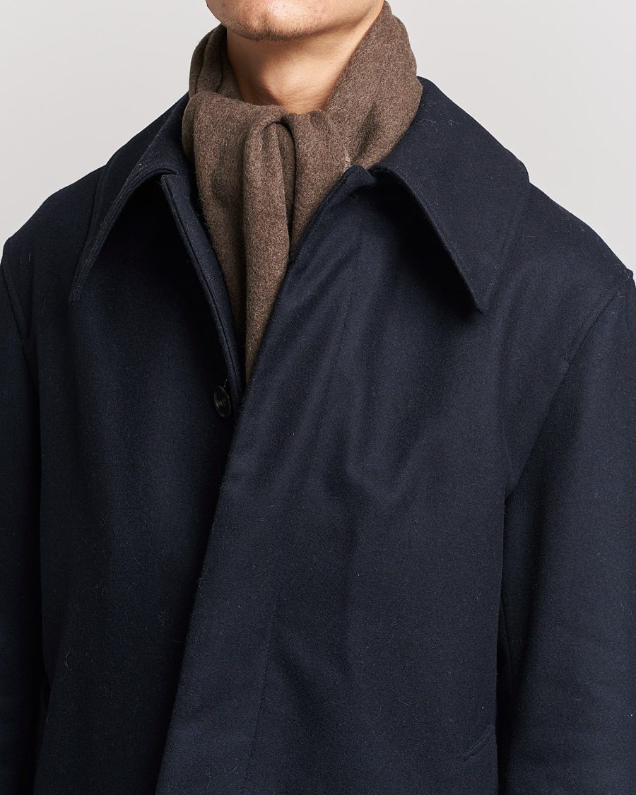 Herre | Halstørklæder | Morris | Double Face Wool Scarf Brown/Beige