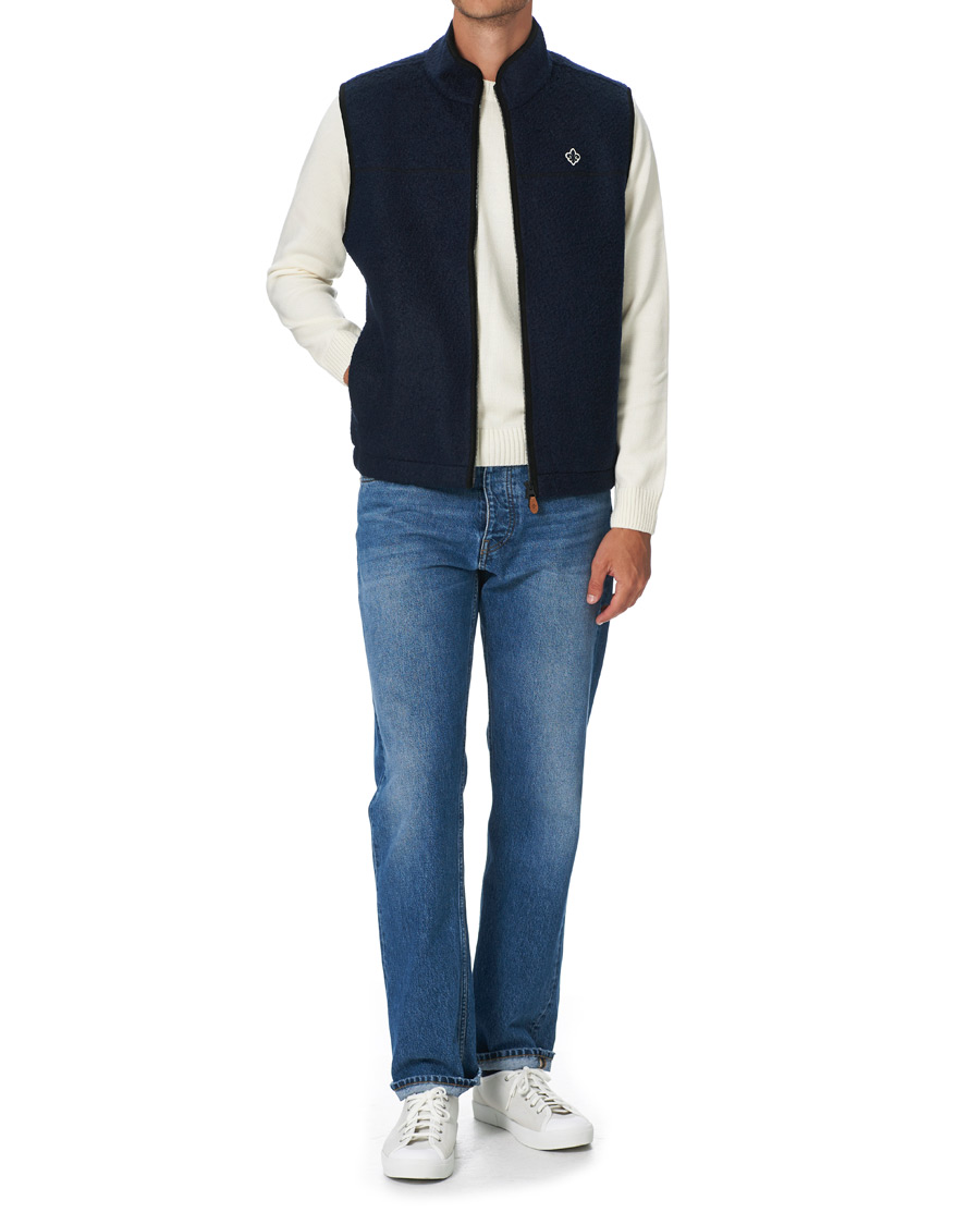 Herre | Veste | Morris | Whitfield Pile Vest Navy