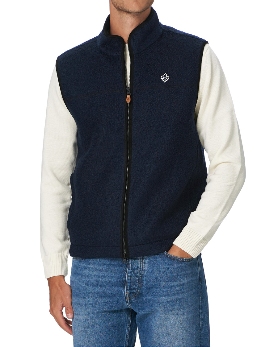 Herre | Veste | Morris | Whitfield Pile Vest Navy