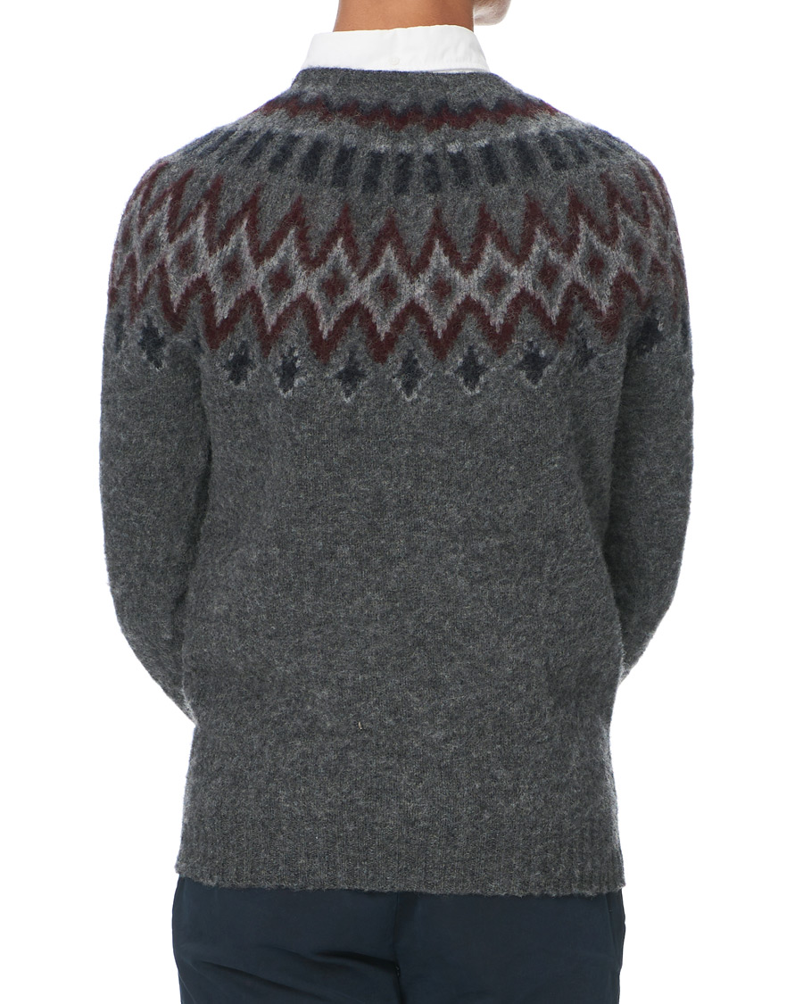 Herre | Trøjer | Howlin' | Brushed Wool Fair Isle Crew Sweater Oxford