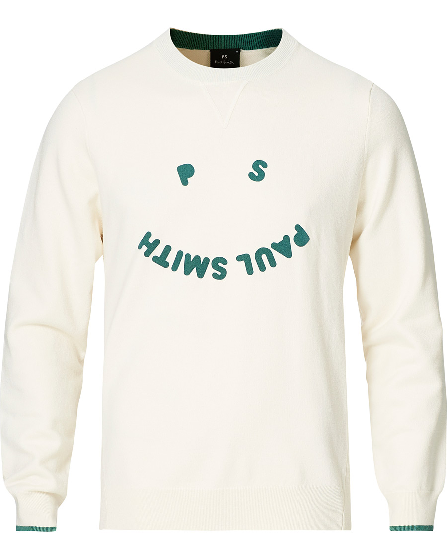 Herre | Trøjer | PS Paul Smith | Cotton Wool Pullover Offwhite