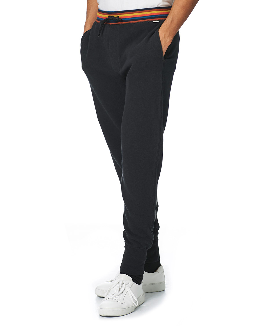 Herre | Paul Smith Jersey Cotton Pants Black | Paul Smith | Jersey Cotton Pants Black