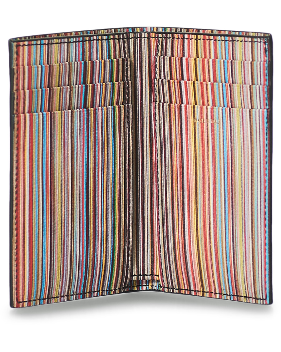 Herre | Paul Smith Stripe Leather Wallet Black | Paul Smith | Stripe Leather Wallet Black