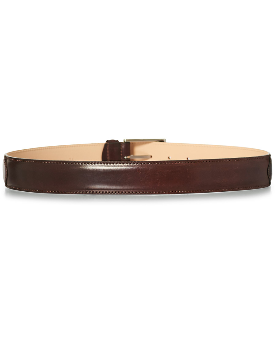 Herre | Crockett & Jones Belt 3.2 cm Burgundy Cordovan | Crockett & Jones | Belt 3.2 cm Burgundy Cordovan