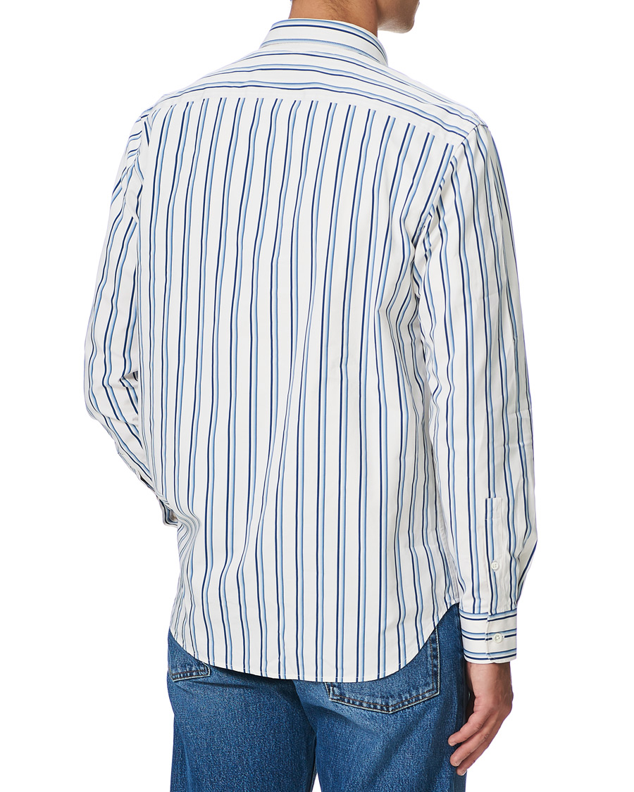 Herre | Skjorter | Sunflower | Adrian Striped Shirt White/Blue
