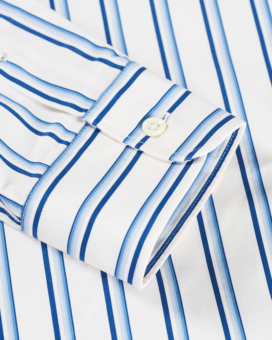 Herre | Skjorter | Sunflower | Adrian Striped Shirt White/Blue