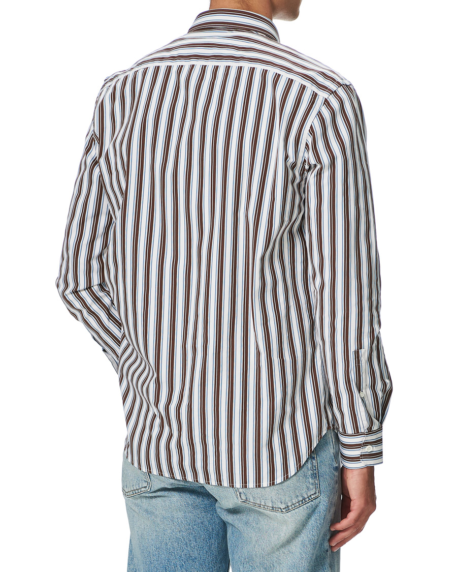 Herre | Skjorter | Sunflower | Adrian Striped Shirt Brown/Cream