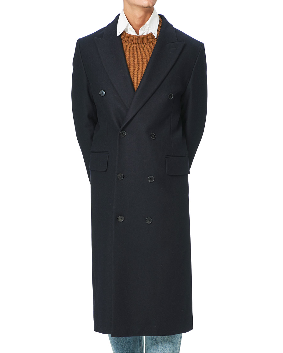 Herre | Jakker | Sunflower | Long Coat Navy