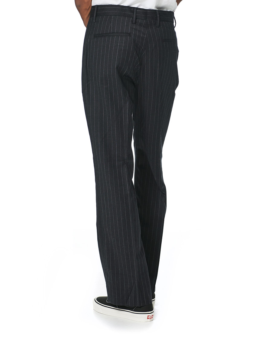 Herre | Bukser | Sunflower | Mac Pinstripe Wool Trousers Charcoal