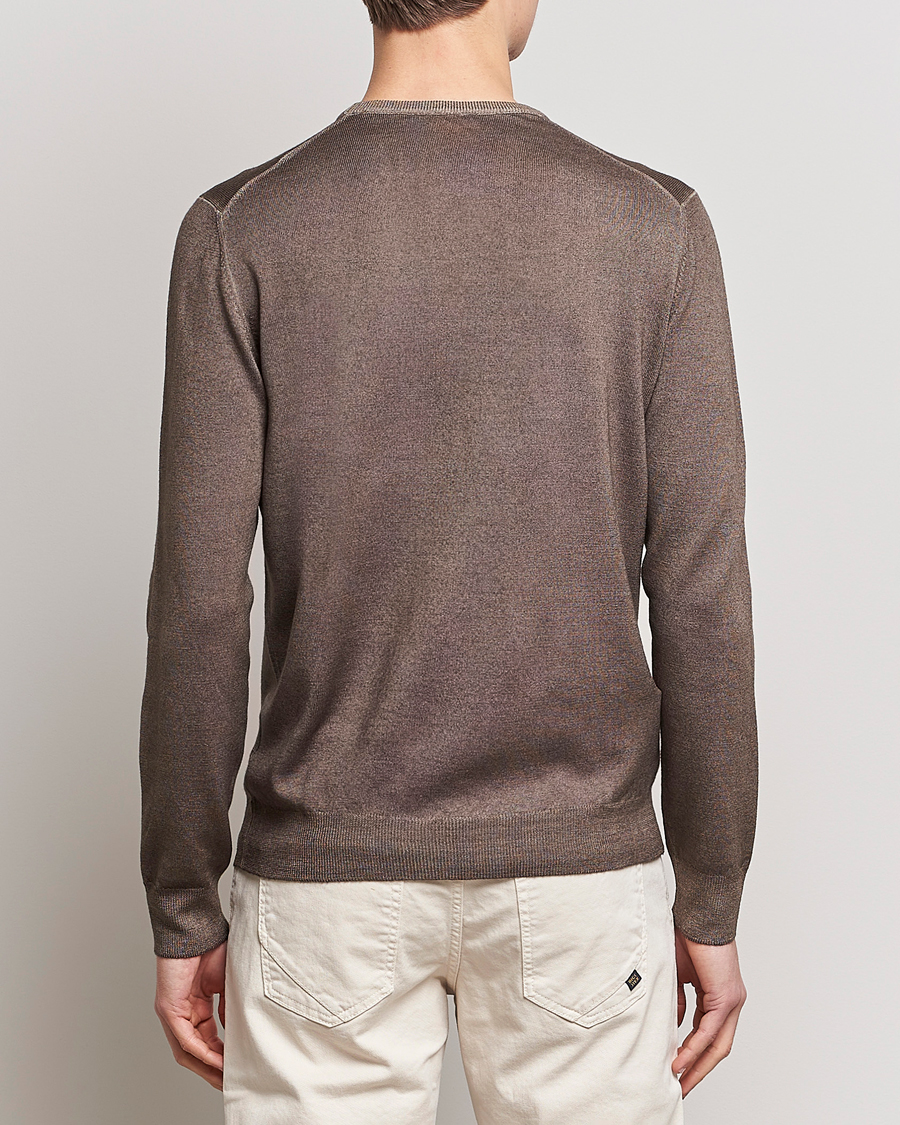 Herre | Trøjer | Gran Sasso | Vintage Merino Fashion Fit Crew Neck Pullover Beige