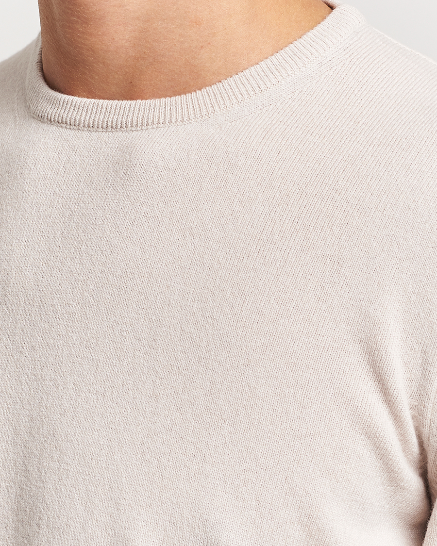 Herre | Trøjer | Gran Sasso | Wool/Cashmere Crew Neck Cream