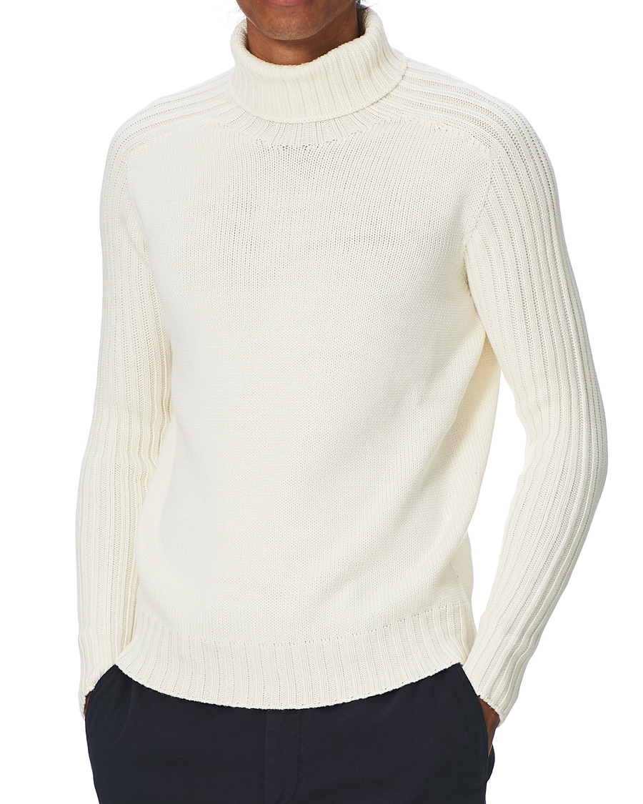 Herre | Trøjer | Gran Sasso | Rainwool Rollneck White