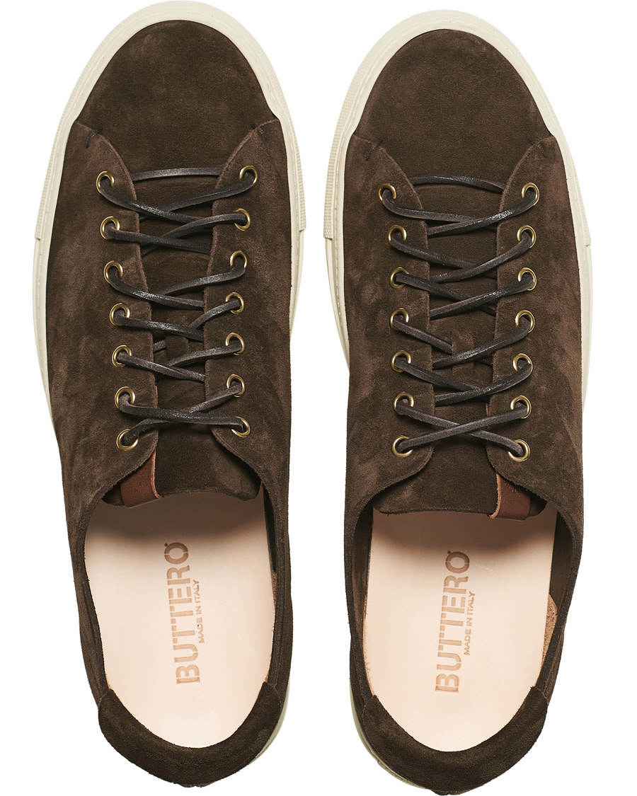 Herre | Buttero Suede Sneaker Dark Brown | Buttero | Suede Sneaker Dark Brown