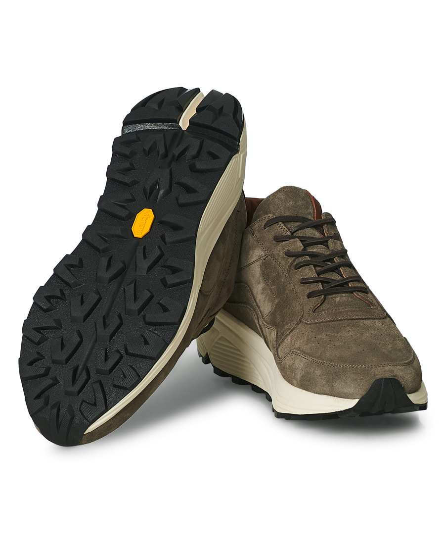 Herre | Buttero Vinci Suede Running Sneaker Taupe | Buttero | Vinci Suede Running Sneaker Taupe