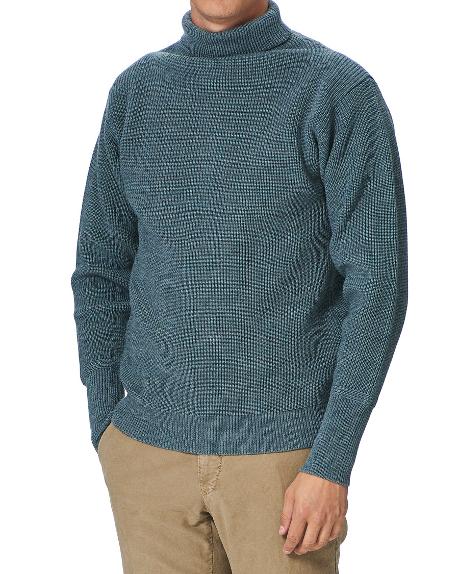 Herre | Trøjer | Andersen-Andersen | Sailor Turtleneck Light Indigo