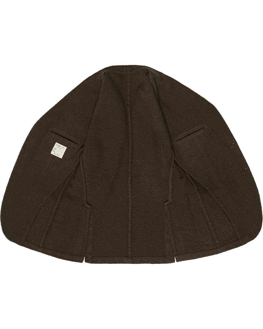 Herre | Blazere & jakker | L.B.M. 1911 | Jack Regular Bouclé Wool Alpaca Blazer Brown