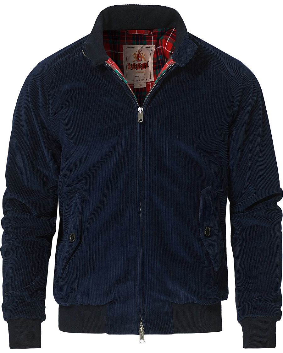Herre | Jakker | Baracuta | G9 Padded Corduroy Harrington Jacket Navy