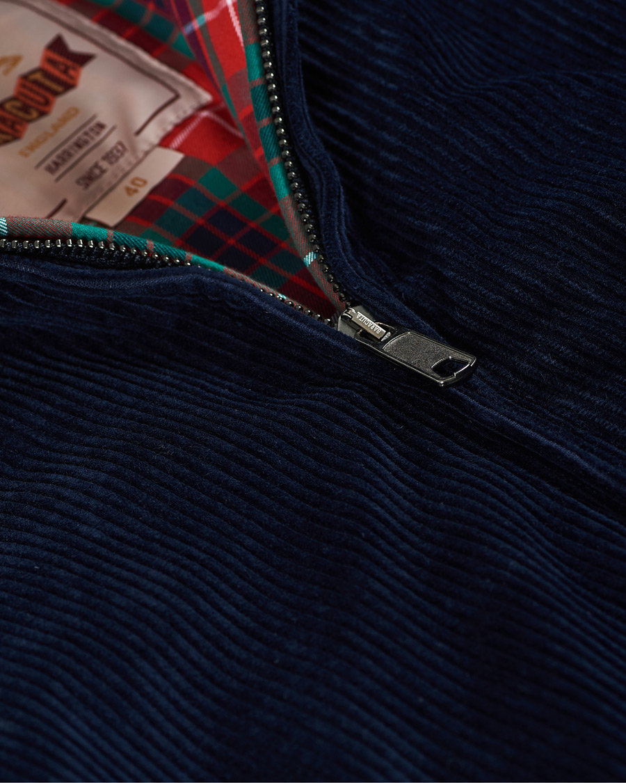 Herre | Jakker | Baracuta | G9 Padded Corduroy Harrington Jacket Navy
