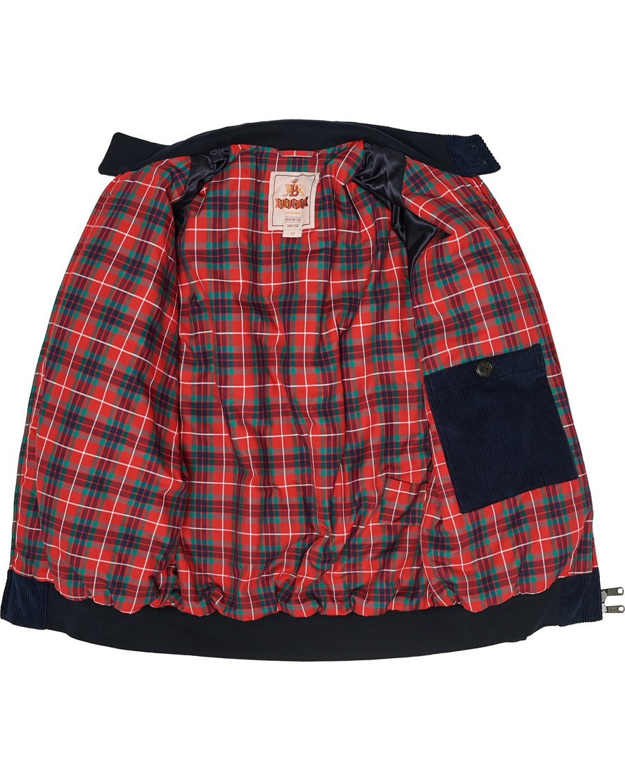 Herre | Jakker | Baracuta | G9 Padded Corduroy Harrington Jacket Navy