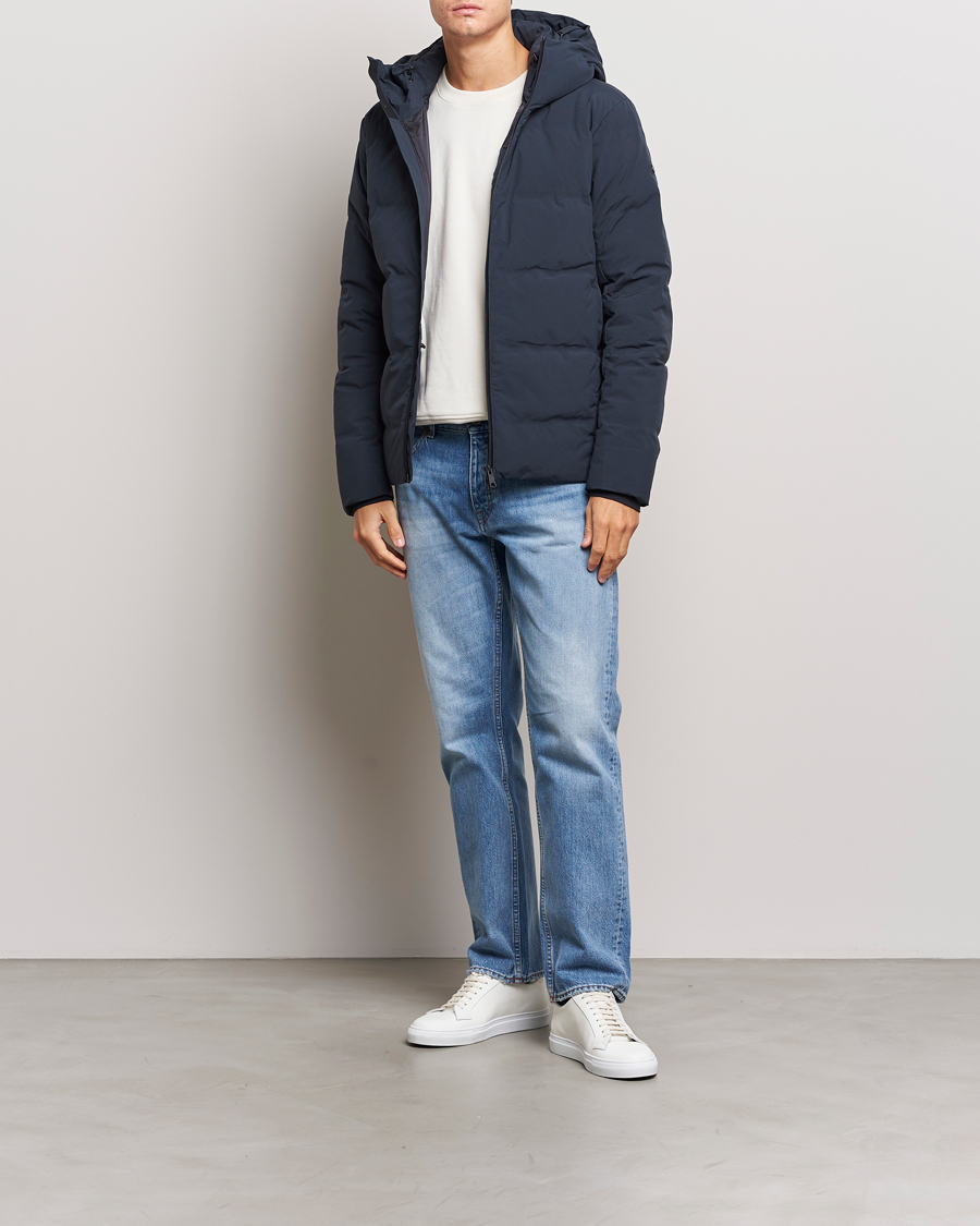 Herre | Jakker | Scandinavian Edition | Torrent Hooded Puffer Jacket Midnight Blue
